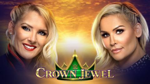 WWE promotional image showing Lacey Evans and Natalya