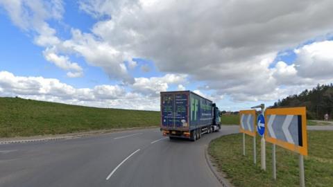 Roundabout at North Walsham