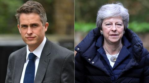 Gavin Williamson and Theresa May