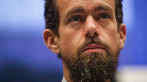 Twitter chief executive officer Jack Dorsey testifies during a House Committee on Energy and Commerce hearing