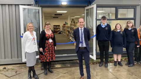 The opening of the new library