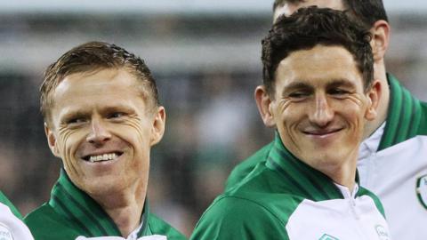 Damien Duff and Keith Andrews