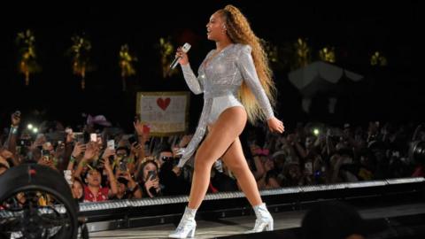 Beyonce performs at Coachella in 2018