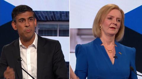 Rishi Sunak and Liz Truss