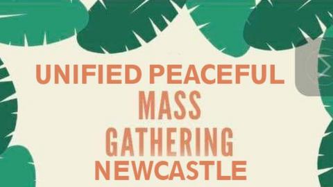 Section of Facebook post advertising mass gathering