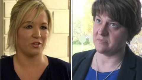 Michelle O'Neill and Arlene Foster