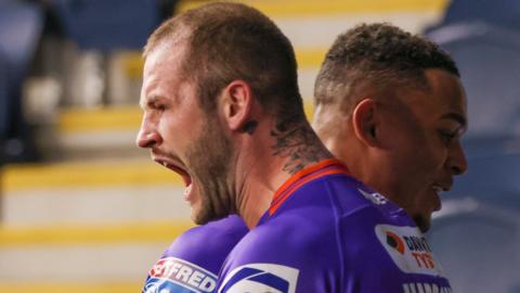 Zak Hardaker celebrates