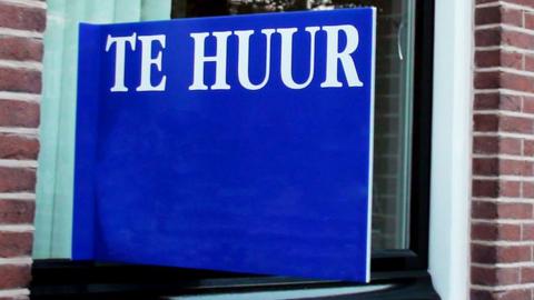 File image of Dutch rental sign in window