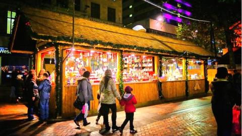 Christmas market in Birmingham