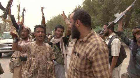 Yemeni pro-government forces near Hudaydah airport