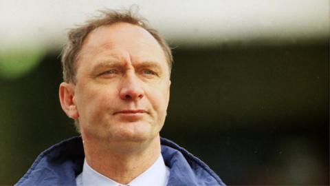 Brian Horton on the touchline in the 1990s