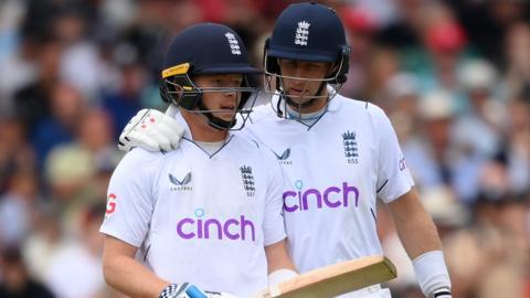 Ollie Pope and Joe Root