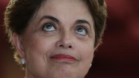 Brazil's ousted President Dilma Rousseff in Brasilia (02 September 2016)