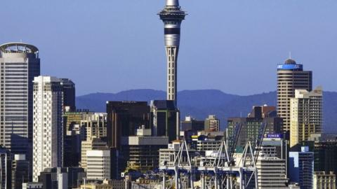 Auckland skyline with the Sky Tower