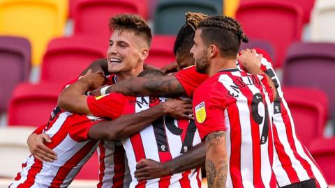 Brentford celebrate