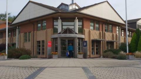 Main entrance of Avon and Somerset Police headquarters