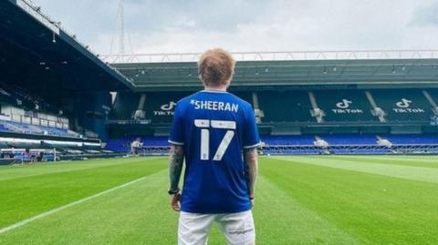 Ed Sheeran at Portman Road