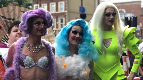 Revellers at last year's Pride event in Newcastle