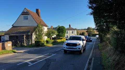 A140 at Earl Stonham, Suffolk