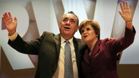 Alex Salmond and Nicola Sturgeon