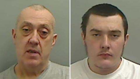 Mughsots of two men. Martin Breeze on the left is largely bald with a short strip of grey hair on the top of his head, Shaun Breeze on the right has thick dark hair.