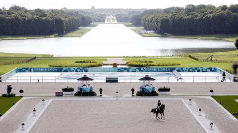 Dressage rider at Paris 2024