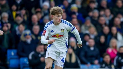 Leeds United's Sam Chambers in action