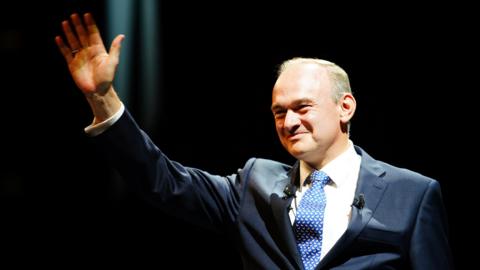 Ed Davey speaking at Lib Dem party conference, Sept 2023