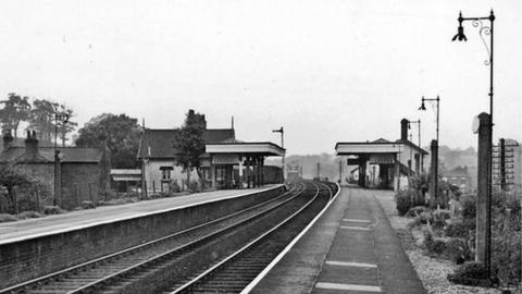 Beeston Castle and Tarporley Station in 1961