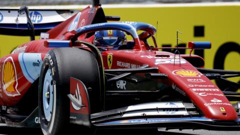 Ferrari's Carlos Sainz during Miami Grand Prix practice