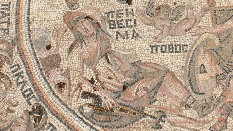 Mosaic found in Rastan, central Syria