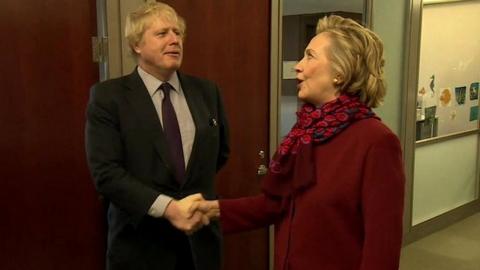 Boris Johnson & Hillary Clinton