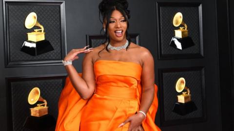 Meghan thee Stallion at the Grammys