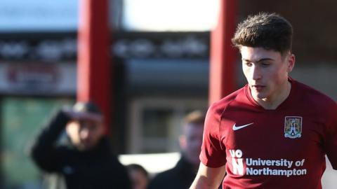 Scott Pollock in action for Northampton Town