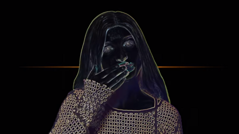 Screenshot from the music video