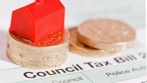 Stock illustration of a council tax bill