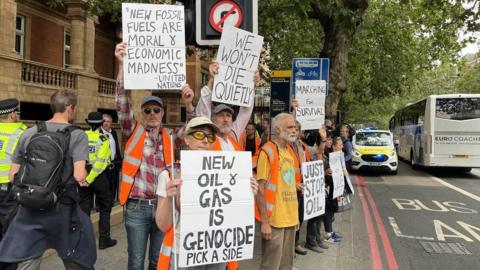 Supporters outside Westminster Magistrates Court, London, where Just Stop Oil protester Oliver Rock was appearing