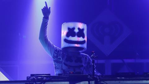 American producer Marshmello performing in Miami