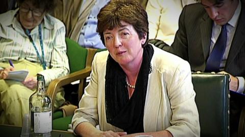 Sue Gray giving evidence at a house of commons committee