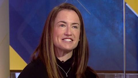 Maddie Hinch speaks to the BBC after announcing her retirement