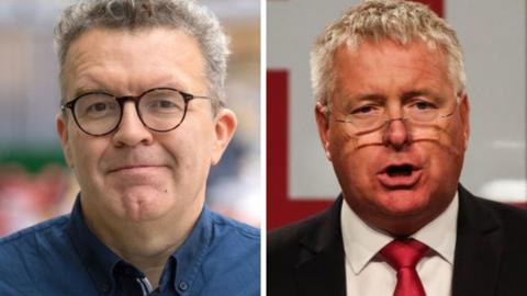 Tom Watson, left, and Ian Lavery, right