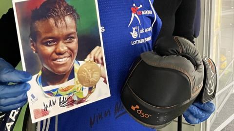 Nicola Adams' gloves