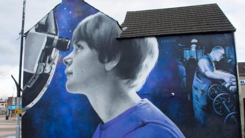 Mural in Sutton town centre