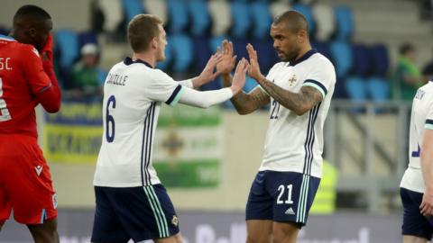 George Saville and Josh Magennis