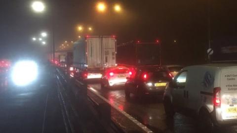 Gridlock on A63