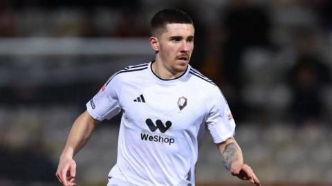 Declan John in action for Salford City