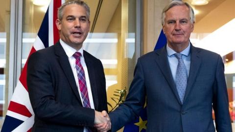 Steve Barclay and Michel Barnier