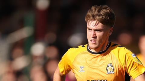 Jack Lankester in action for Cambridge United