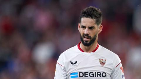 Isco playing for Sevilla