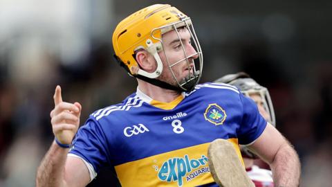 Portaferry's Matt Conlan at the Ulster Senior Club Hurling Championship Semi-Final in 2022.